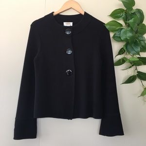 Talbots Black 100 % Cotton Jacket